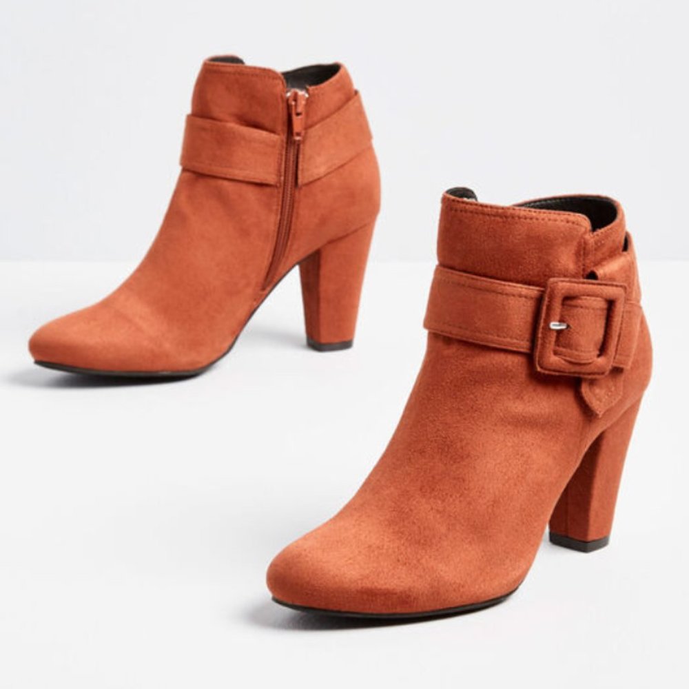 ModCloth Rust Tan Bootie - Picture 2 of 6